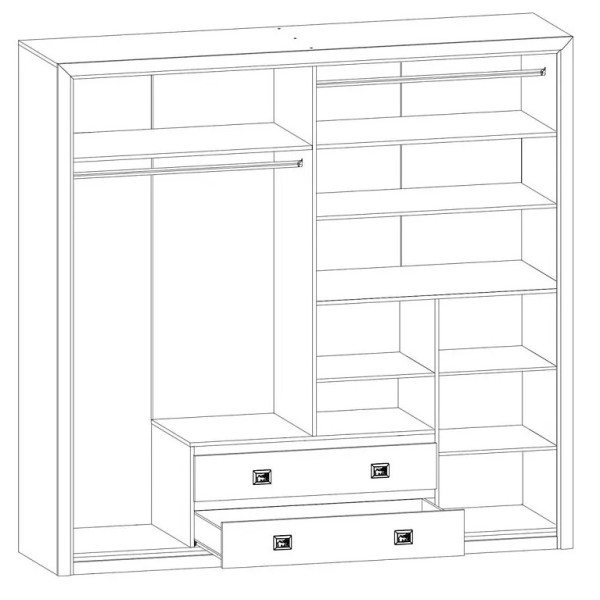 Шафа Коен МДФ SZF4D2S Венге магія/штрокс темний Гербор (Gerbor) Україна